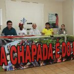 Entidades e moradores promoveram coletiva de imprensa na manhã desta terça-feira, 6, na sede da CNBB Nordeste (Foto: Mauri Melo/O POVO)