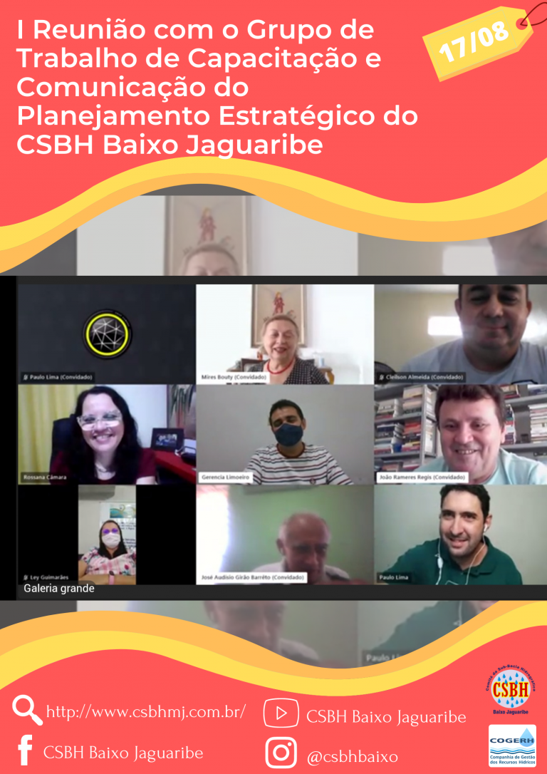 GT de Capacitação e Comunicação do CSBH Baixo Jaguaribe tem sua 1ª reunião de trabalho